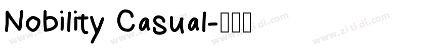 Nobility Casual字体转换